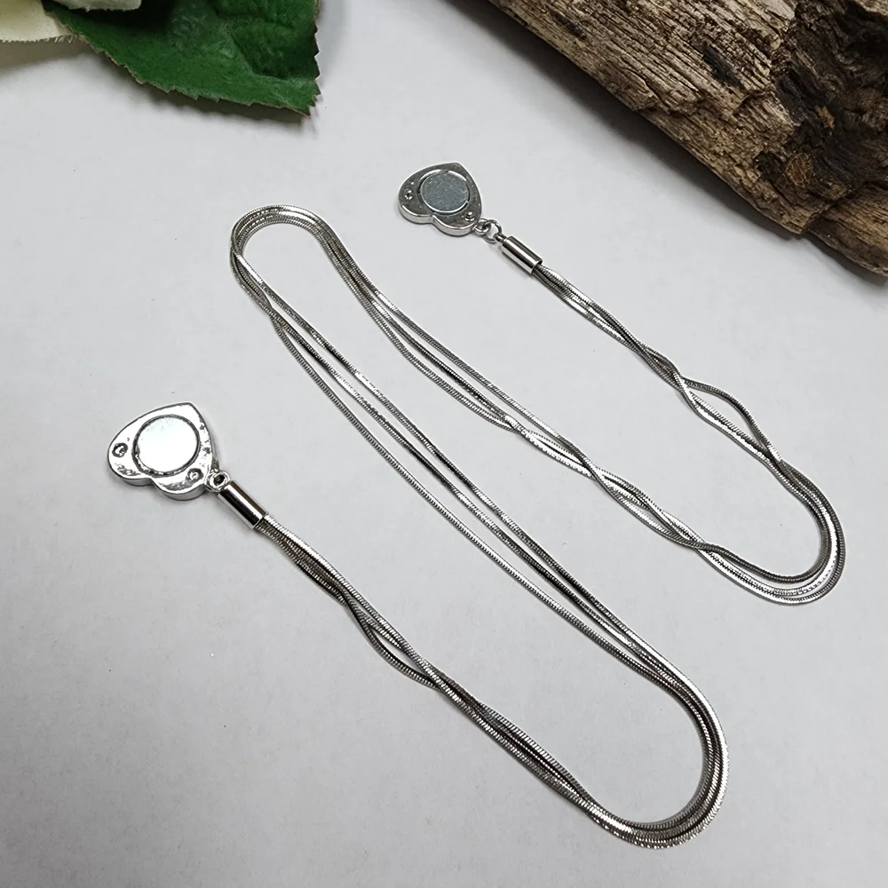 Elegant Silver Heart Necklace